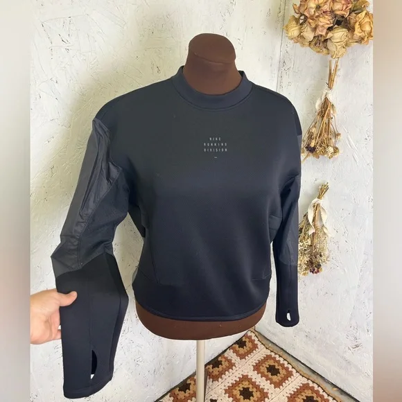 Nike Running Division Crew Long Sleeve Shirt Medium - Picture 5 of 13
